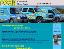 Tablet Screenshot of clevelandcleanpools.com